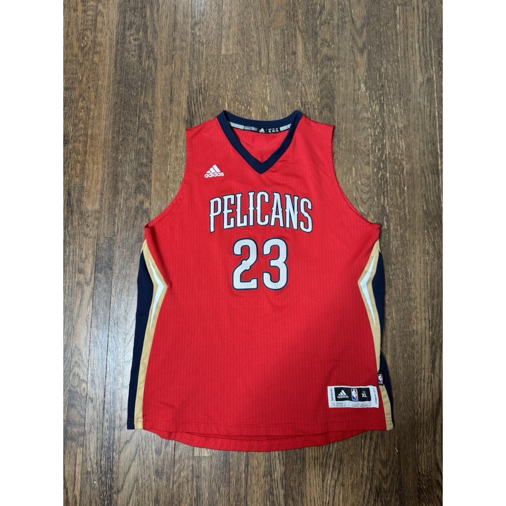 Adidas Anthony Davis New Orleans Pelicans 23 Swingman NBA Jersey Red XL +2Length